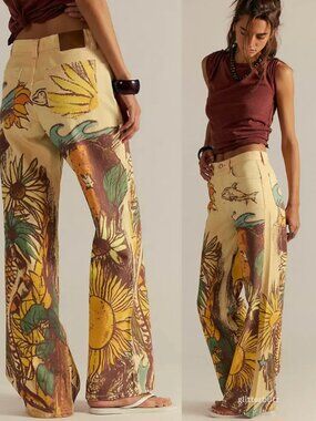 Free People We The Free Tinsley Jeans Beach Scene